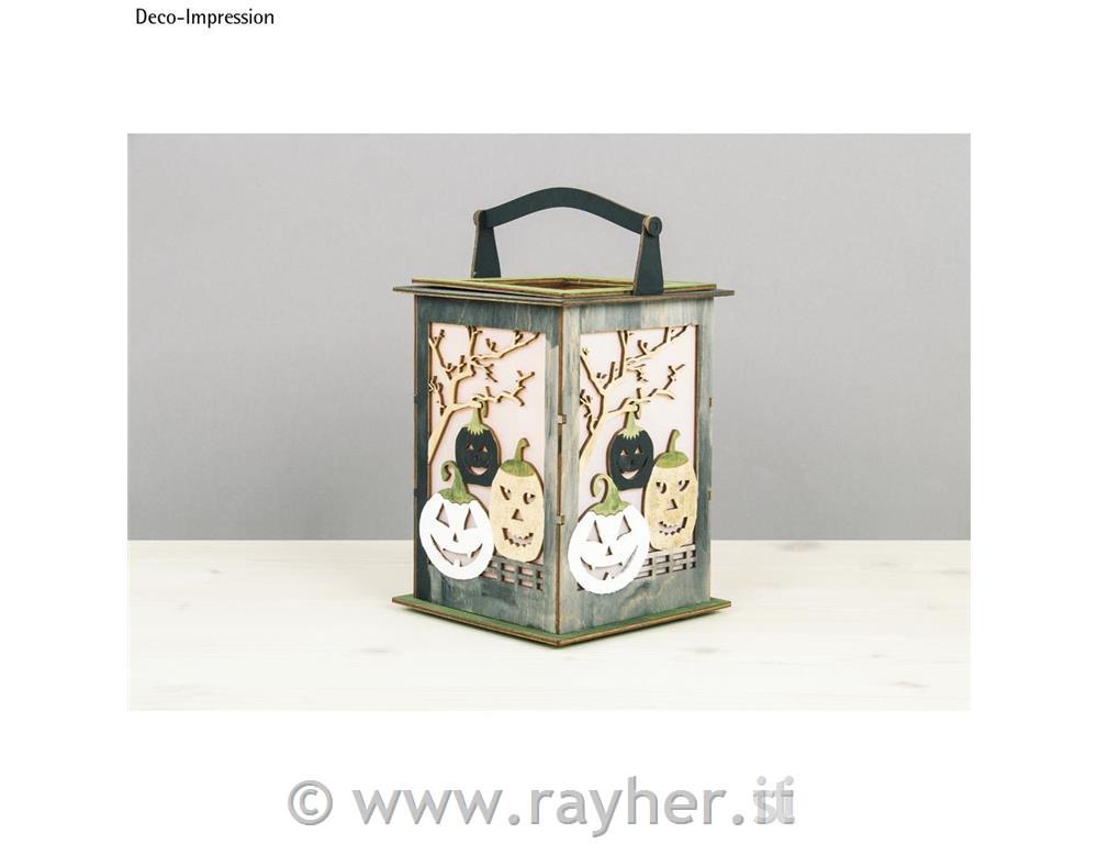 Wood lantern Pumpkin w.handle,FSCMixCrednatural