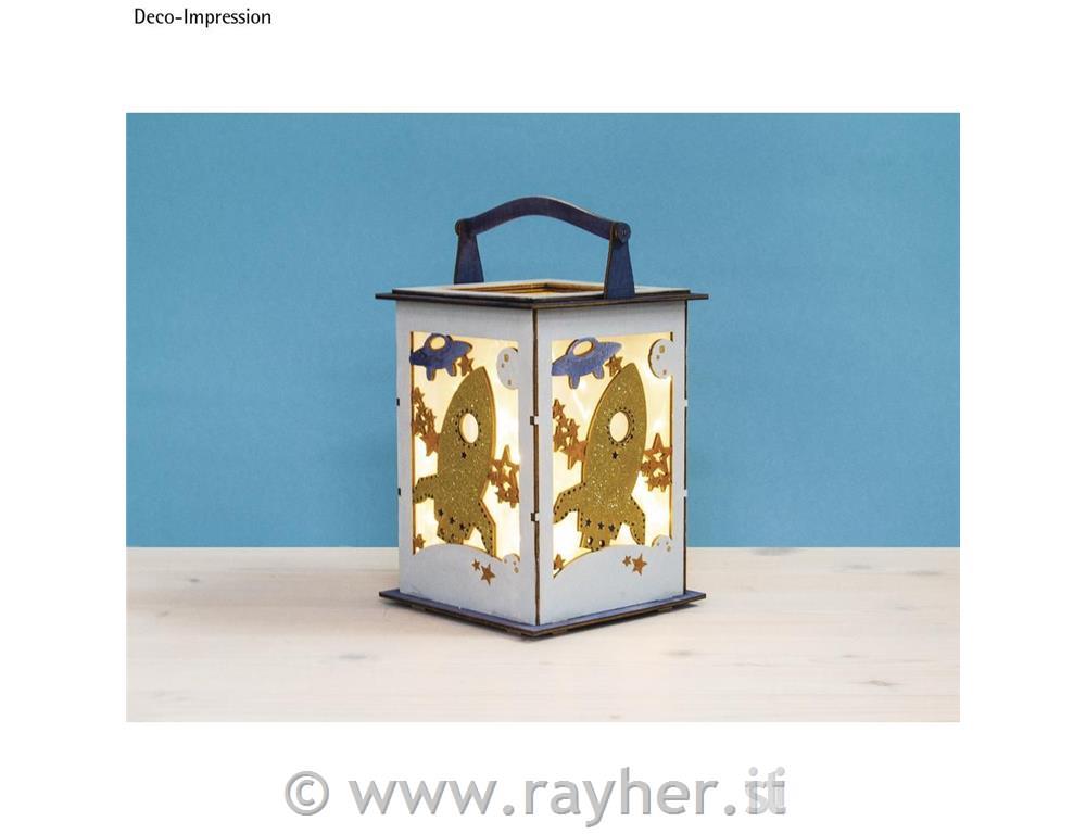 Sestavljanka lanterna raketa 15 delna 15,3x15,3x26,5 cm