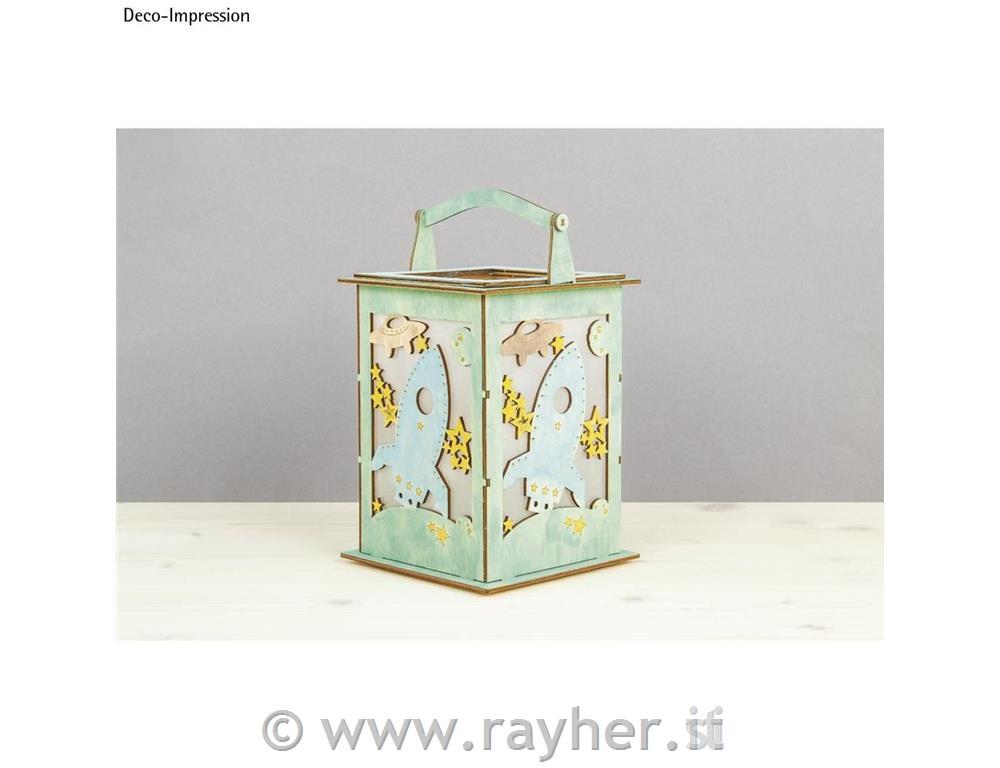 Sestavljanka lanterna raketa 15 delna 15,3x15,3x26,5 cm