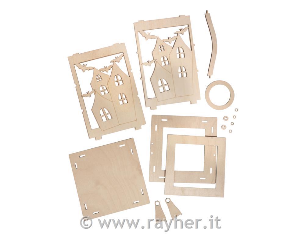 Sestavljanka lanterna netopir 15 delna 15,3x15,3x26,5 cm