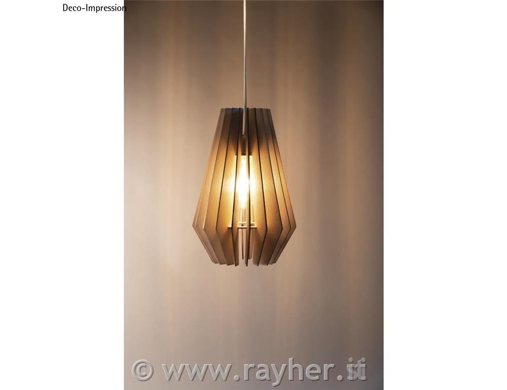 Senčnik lesen za luč lamelni Stockholm 24x24x35 cm