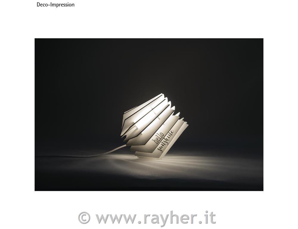 Lampada lamelle legno Oslo,FSCMixCredit,