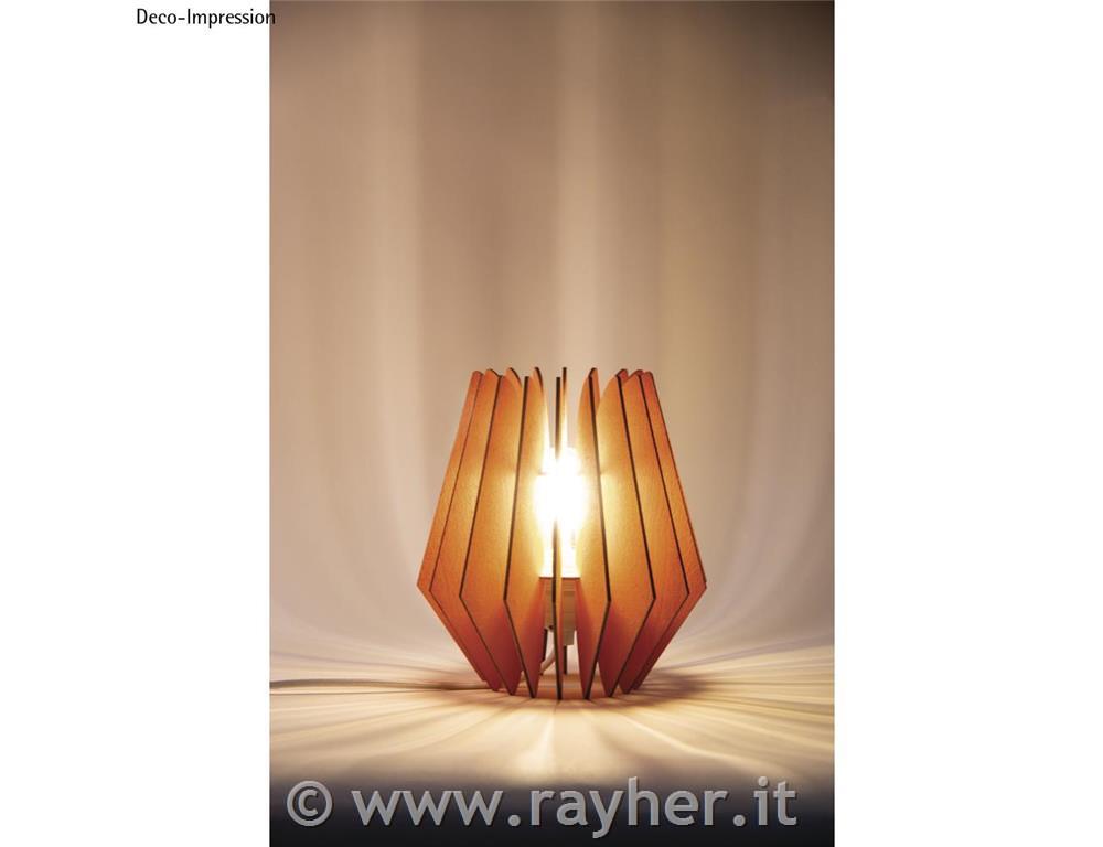 Wood lamella lamp Copenhagen,FSCMixCred22x22x23.5cm, 20-part, box 1Setnatural