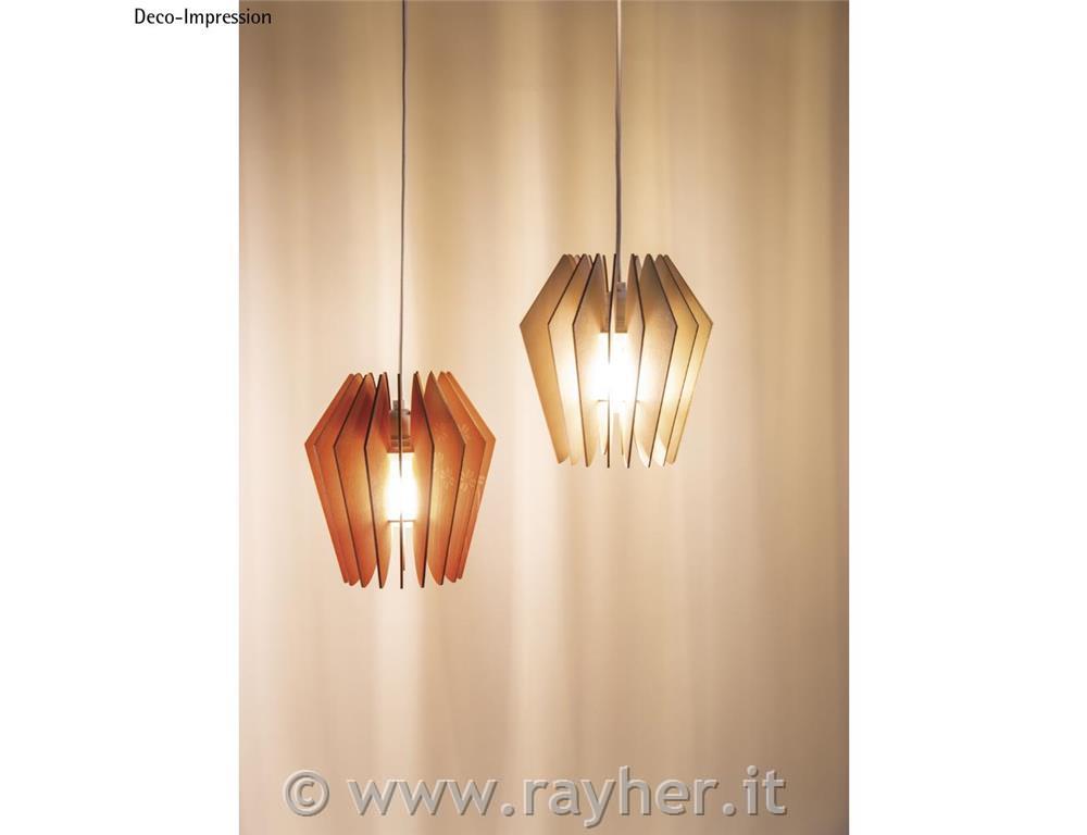 Wood lamella lamp Copenhagen,FSCMixCred22x22x23.5cm, 20-part, box 1Setnatural