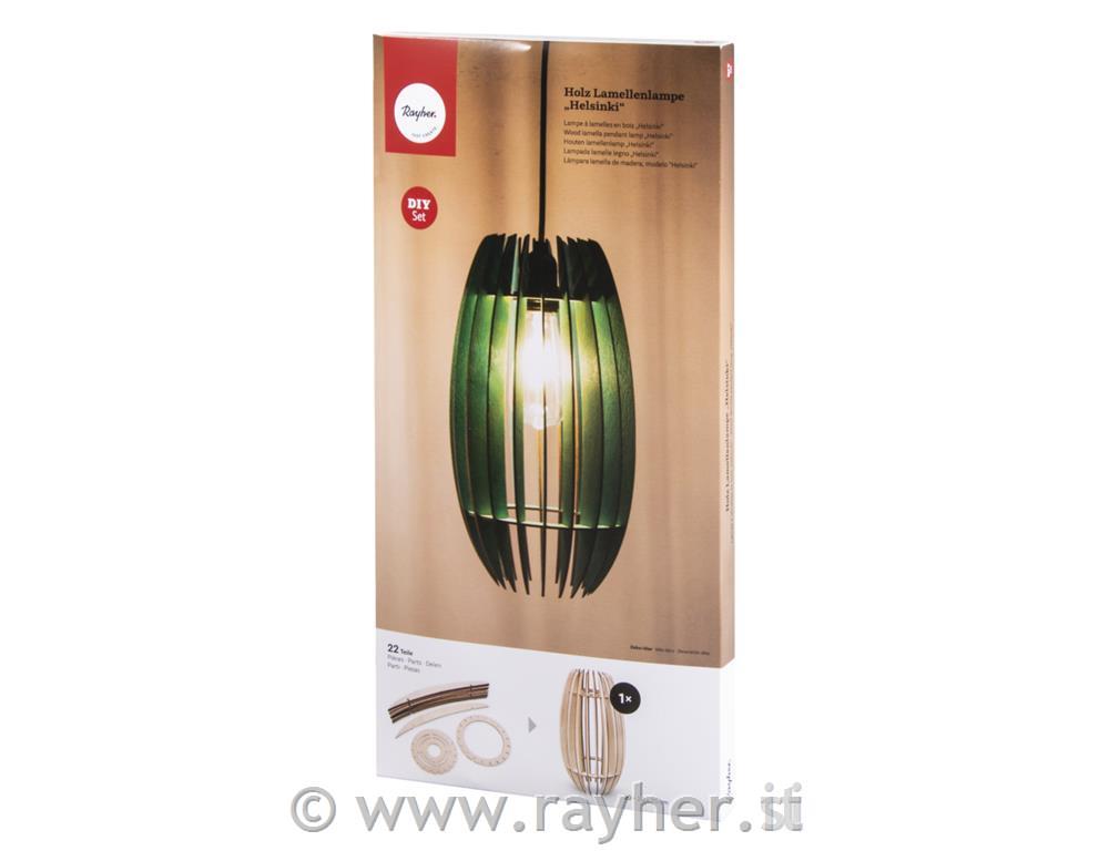 Lampada lamelle legno Helsinki,FSCMixCre,