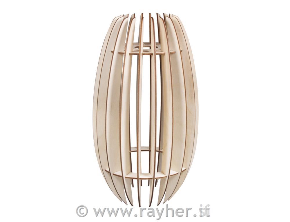 Lampada lamelle legno Helsinki,FSCMixCre,