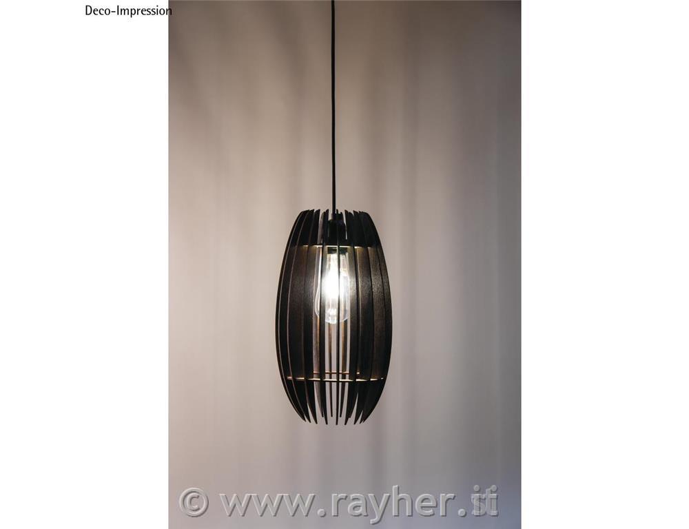 Lampada lamelle legno Helsinki,FSCMixCre,