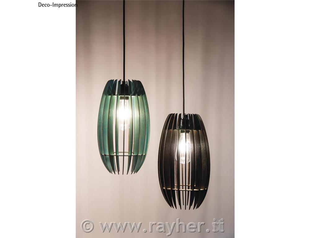 Lampada lamelle legno Helsinki,FSCMixCre,