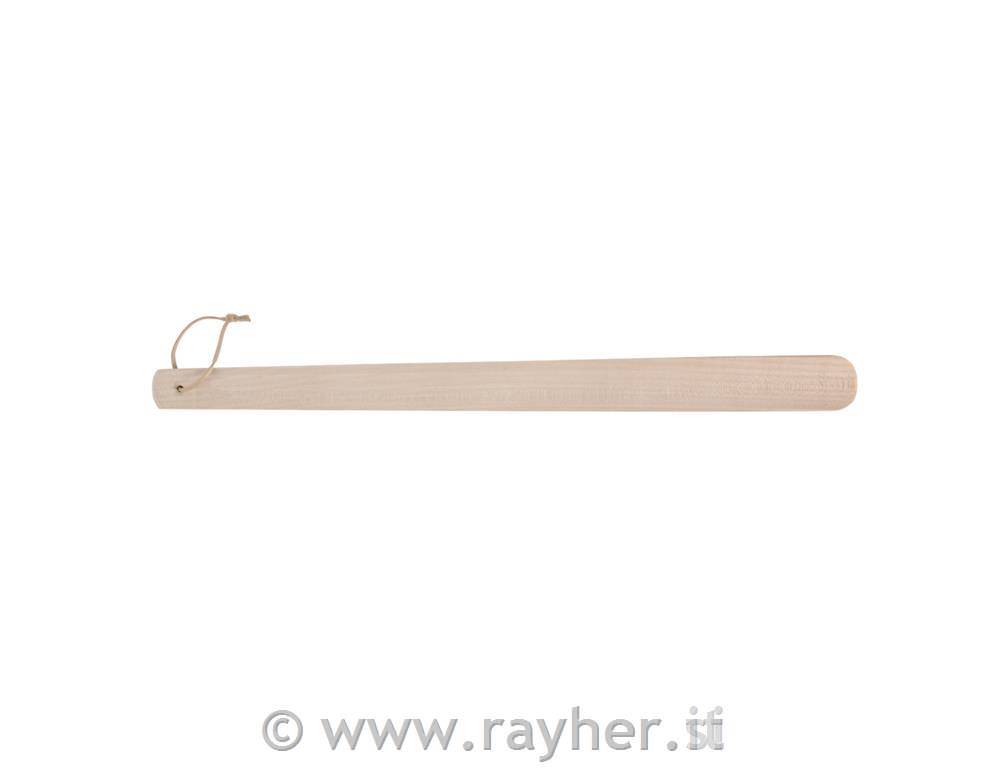 Calzascarpe legno FSC 100 %, naturale, 50x4cm, grezzo cerato, con nastro