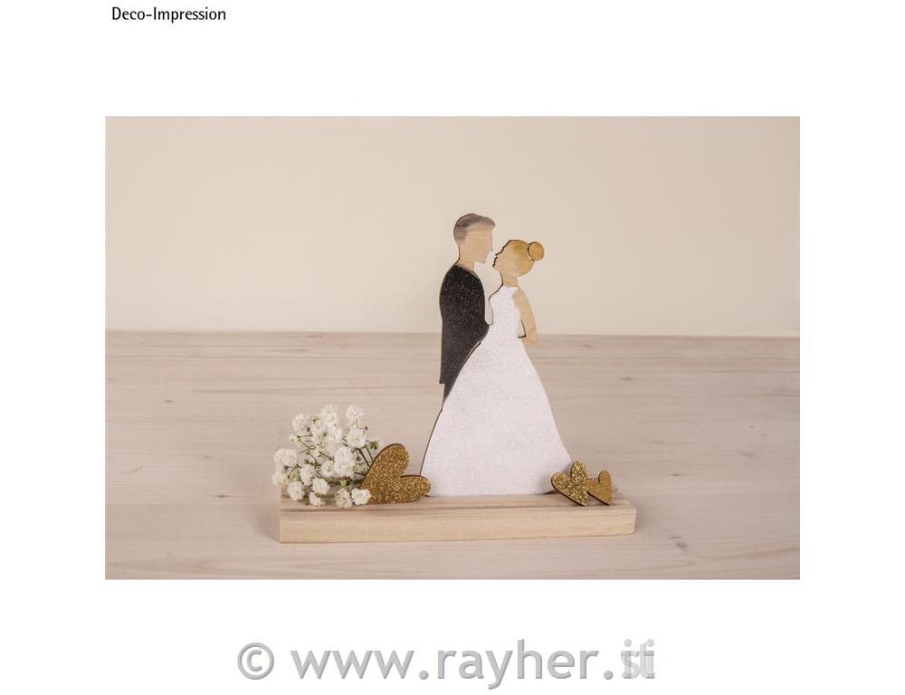 Sposi, 9x15.5cm, set di 4pz