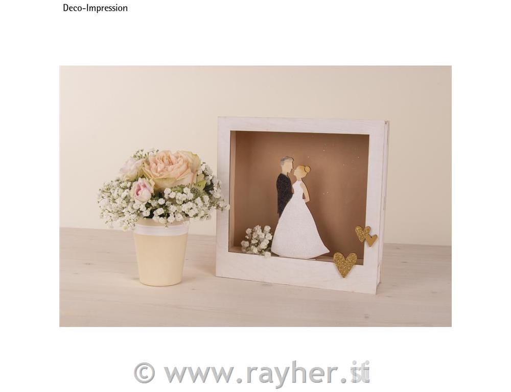 Sposi, 9x15.5cm, set di 4pz