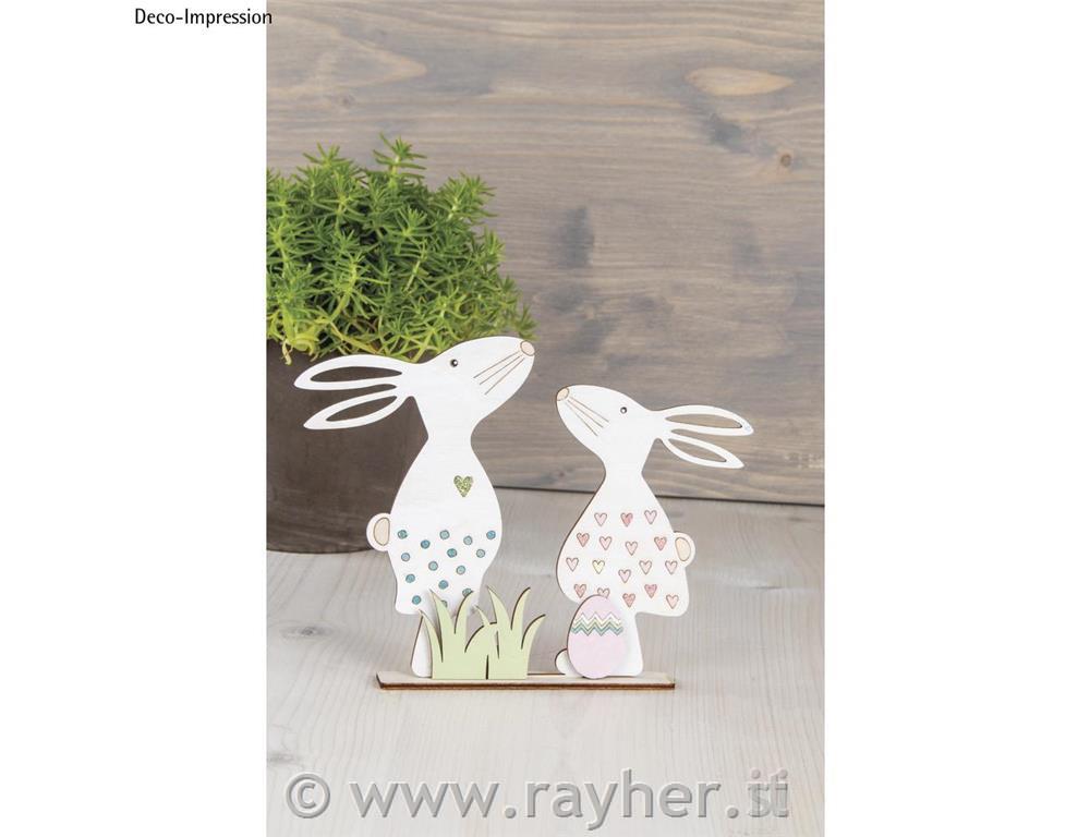 Motivi in ??legno Pasqua, naturale