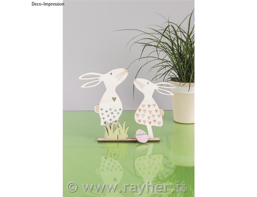 Motivi in ??legno Pasqua, naturale