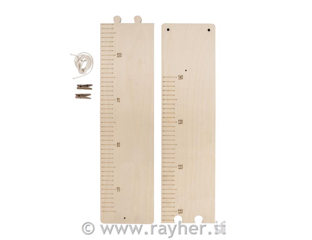 Metro da parete, FSCMixCred, naturaleda 60-140cm, box 1set