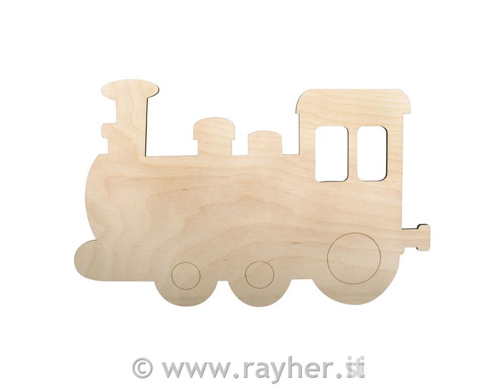 Kit legno lampada trenino,FSCMixCredit,naturale, 29x18,3x7,5cm, 6 pz, box 1set