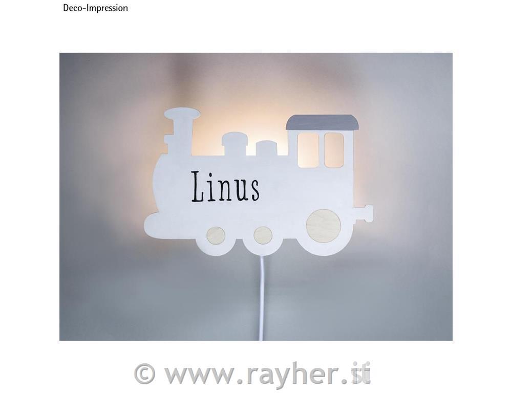 Kit legno lampada trenino,FSCMixCredit,naturale, 29x18,3x7,5cm, 6 pz, box 1set