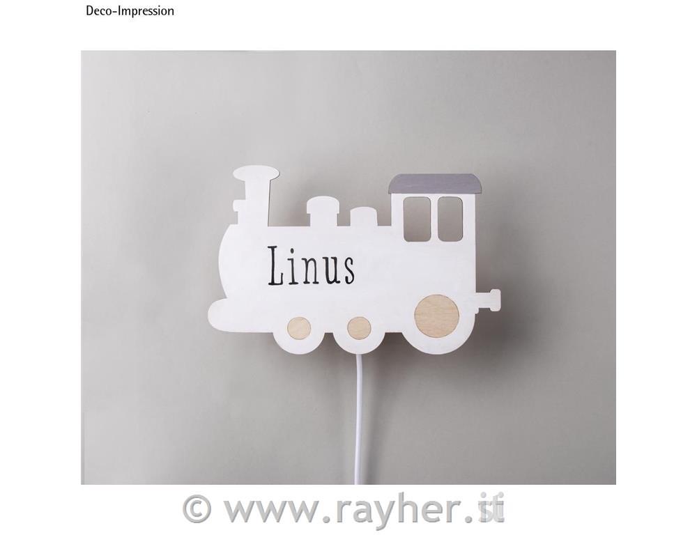 Kit legno lampada trenino,FSCMixCredit,naturale, 29x18,3x7,5cm, 6 pz, box 1set