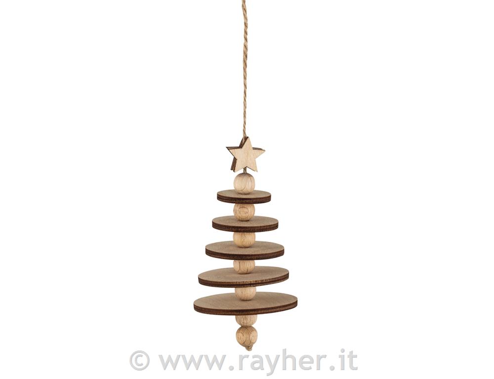 CK: Wood.tree pendant, FSCMixCredit4.7x4.7x22.5cm, box 4pcsnatural