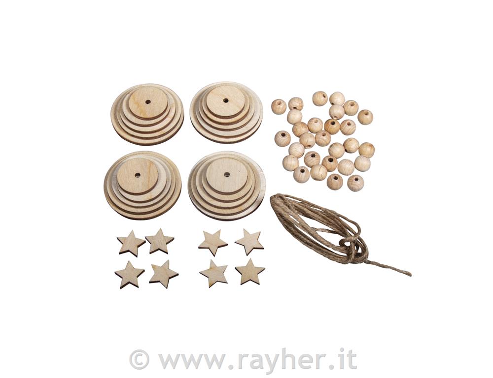 CK: Wood.tree pendant, FSCMixCredit4.7x4.7x22.5cm, box 4pcsnatural