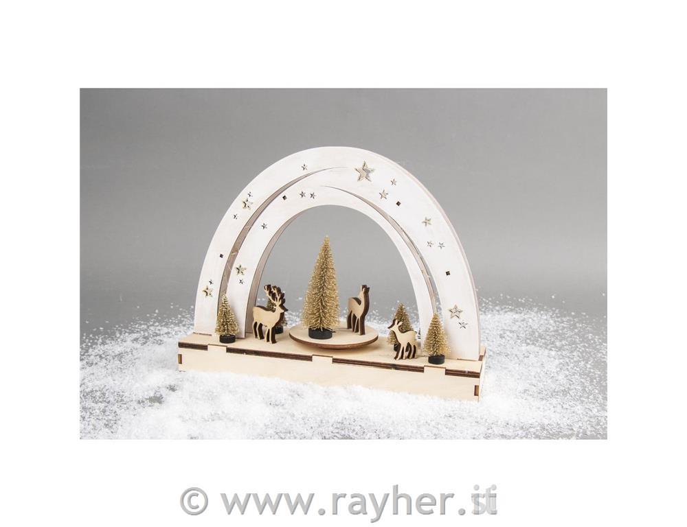 Lesena sestavljanka 3D, »Zvezdnato nebo«, vrtljivo,30x9x23cm