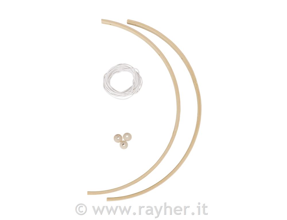 Mobile bambu, 2 fogli a 25 cm