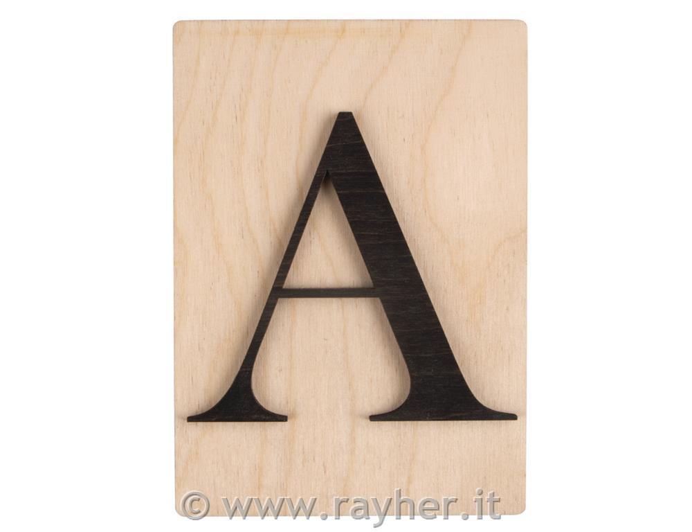 Lesena črka A; 10,5x14,8cm