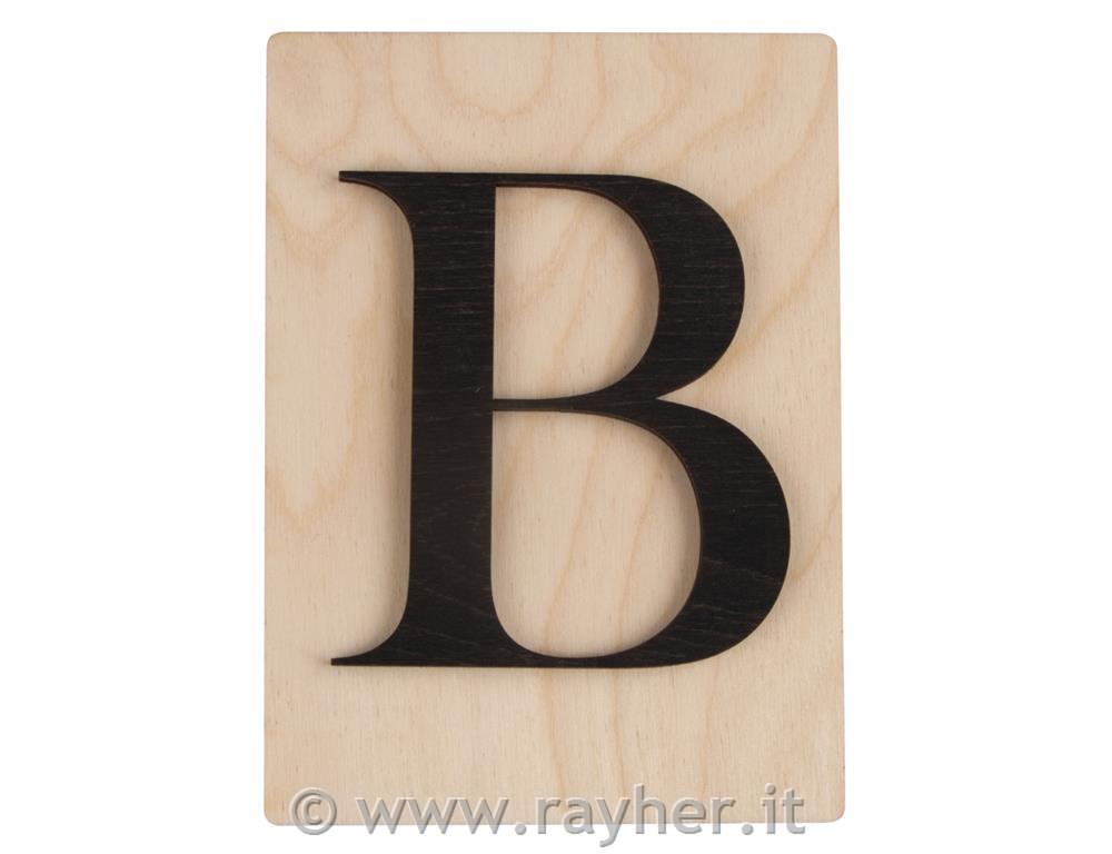 Lesena črka B; 10,5x14,8cm
