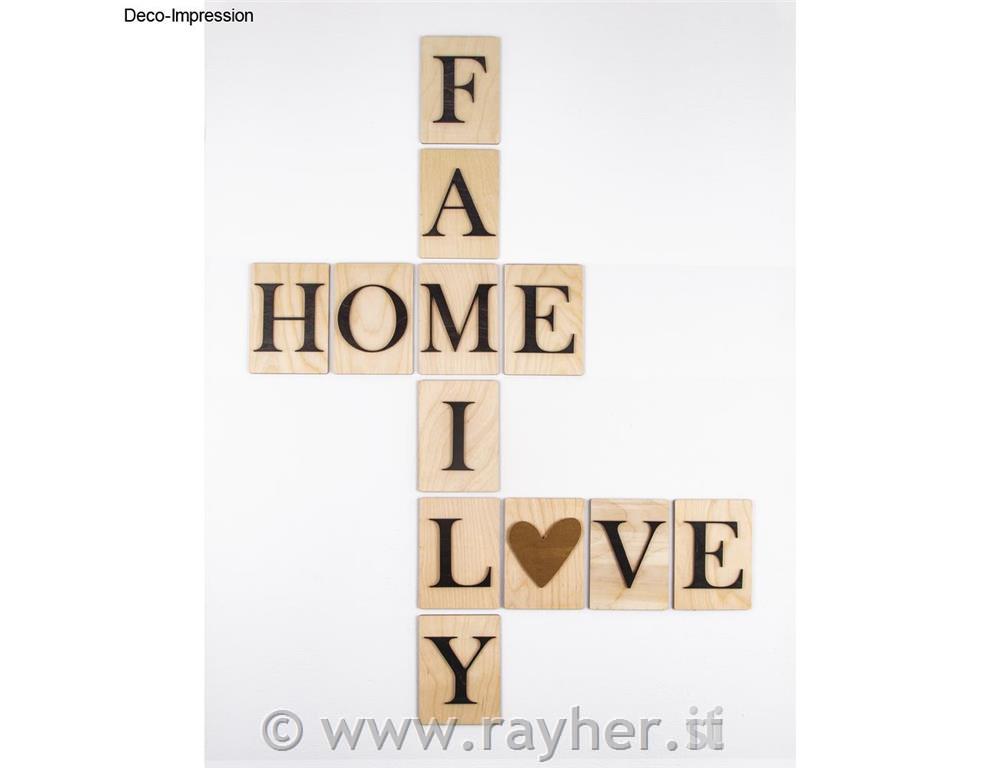 Wooden letter H, 10.5x14.8cm