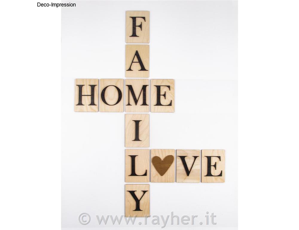 Lettera di legno M; 10,5x14,8cm