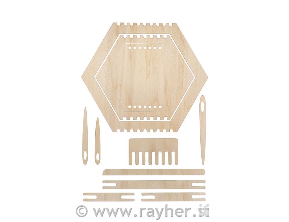 Set creativo; telai, esagonali 12,3-20cm