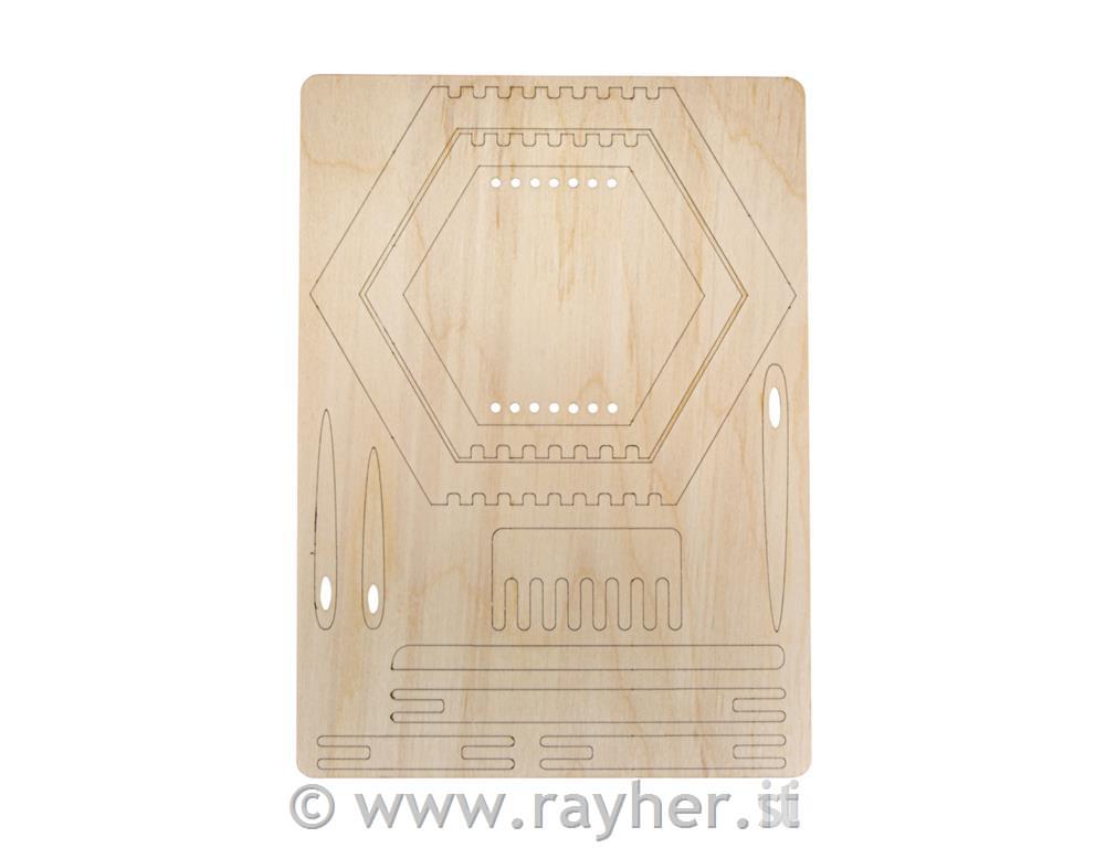 Set creativo; telai, esagonali 12,3-20cm