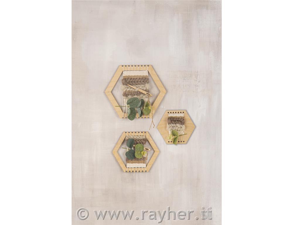 Set creativo; telai, esagonali 12,3-20cm