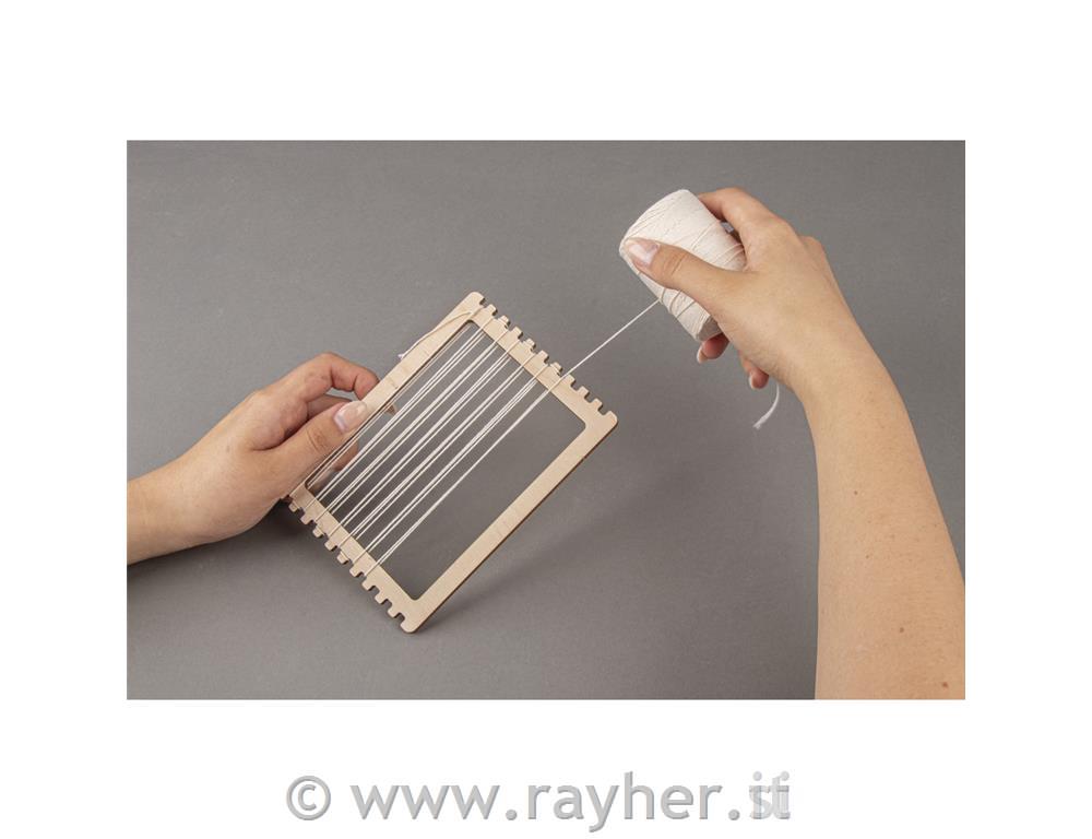 Wood weaving frame set, FSC Mixed Credit9-21cm, 11-part, tab-bag 3pcnatural