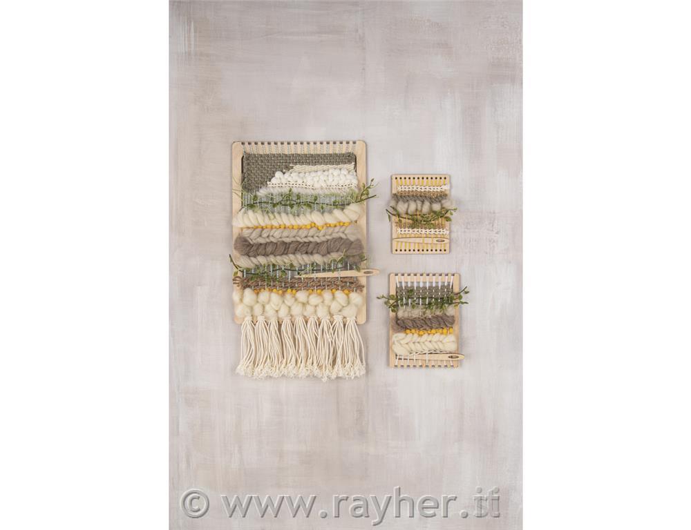 Wood weaving frame set, FSC Mixed Credit9-21cm, 11-part, tab-bag 3pcnatural