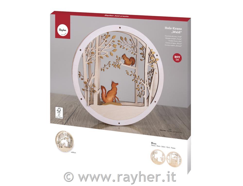 Kit legno Corona della foresta 30cm