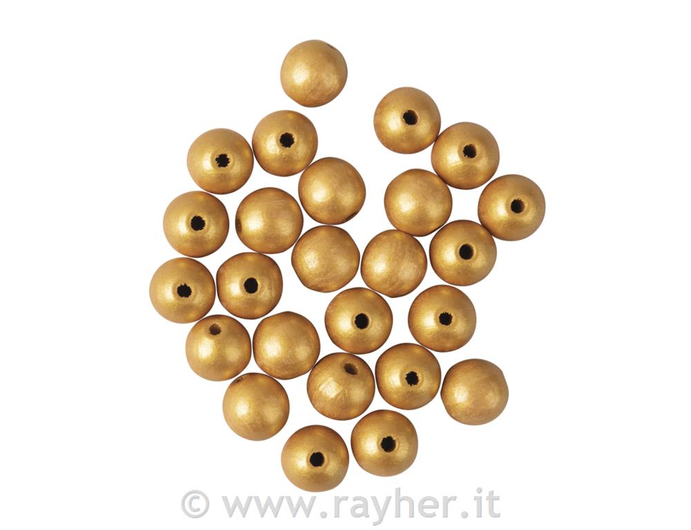 Wooden balls drilled FSC 100%, mat, 15mmtab-bag 15pcs