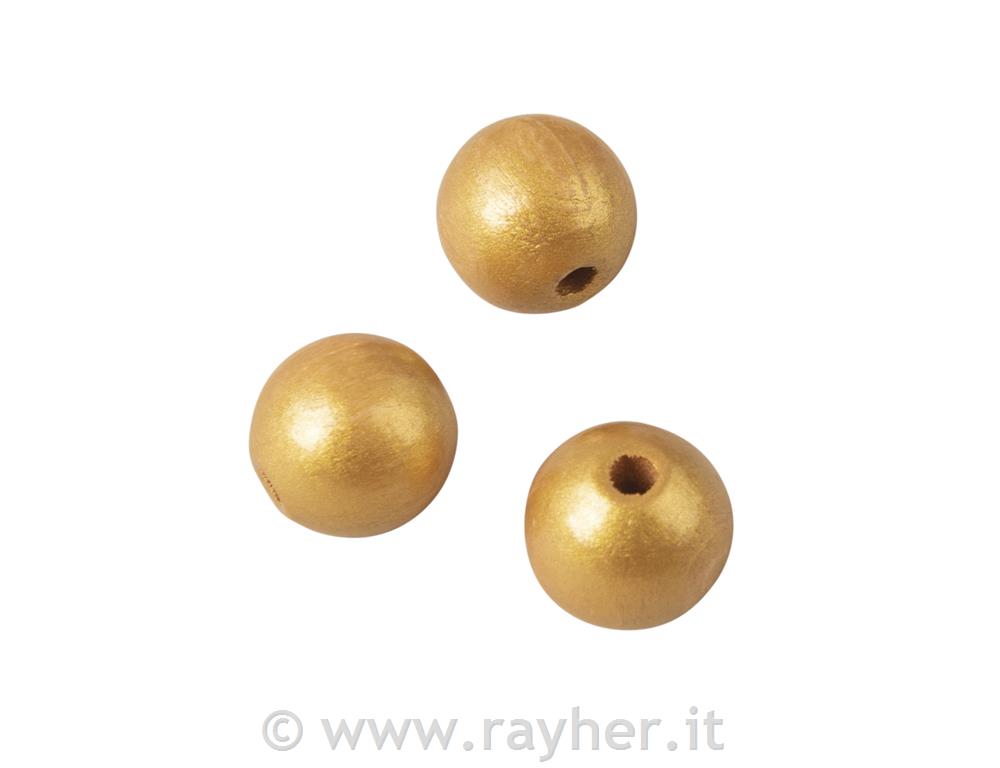 Wooden balls drilled FSC 100%, mat, 15mmtab-bag 15pcs