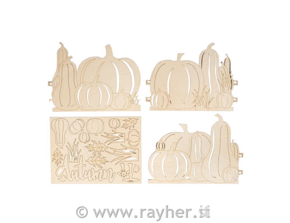 Lesena sestavljanka Buče 20 delna