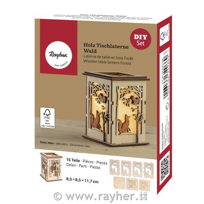 Puzzle di legno Lanterna,8.5x8.5x11.7cm, 15 pz
