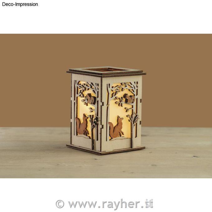 Puzzle di legno Lanterna,8.5x8.5x11.7cm, 15 pz