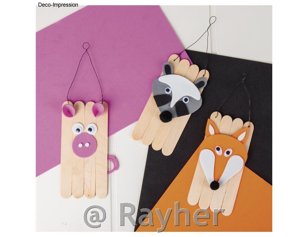 Wooden craft sticks 150x18 mm, natural,200 pcs