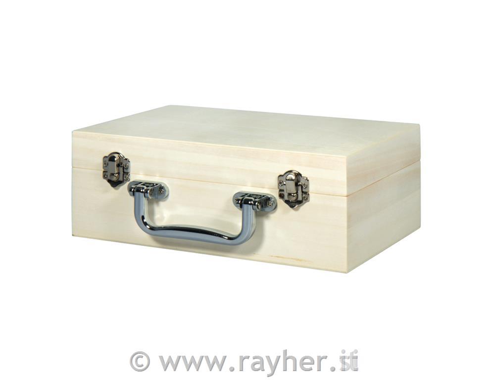 Lesen kovček s kovinskim držalom, 25x16x9 cm