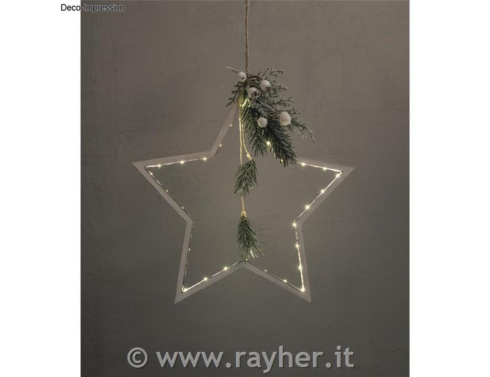 Stelle di legno 22,5-42,5 cm set 6