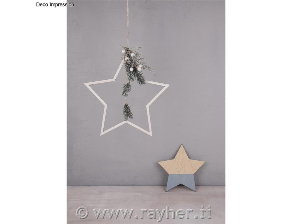 Stelle di legno 22,5-42,5 cm set 6