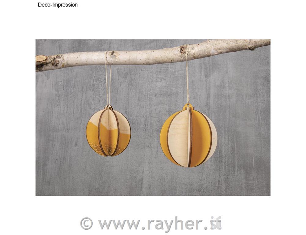 Set di palline per l'albero di Natale2pz, 7 e 8 cm