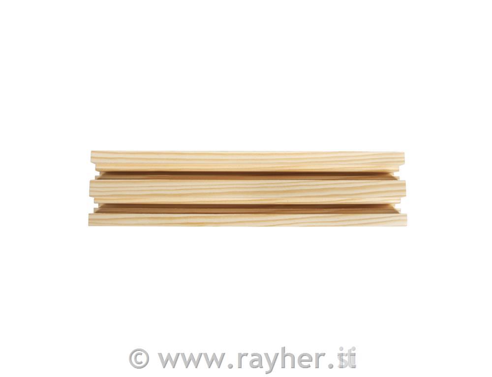 Leseno stojalo za kovinske obroče, 20x4,8x5cm