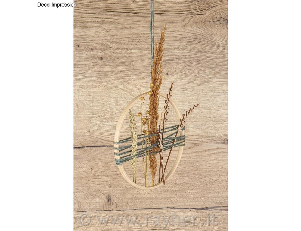 Leseni okras, Sivka, 17+20cm, set 3