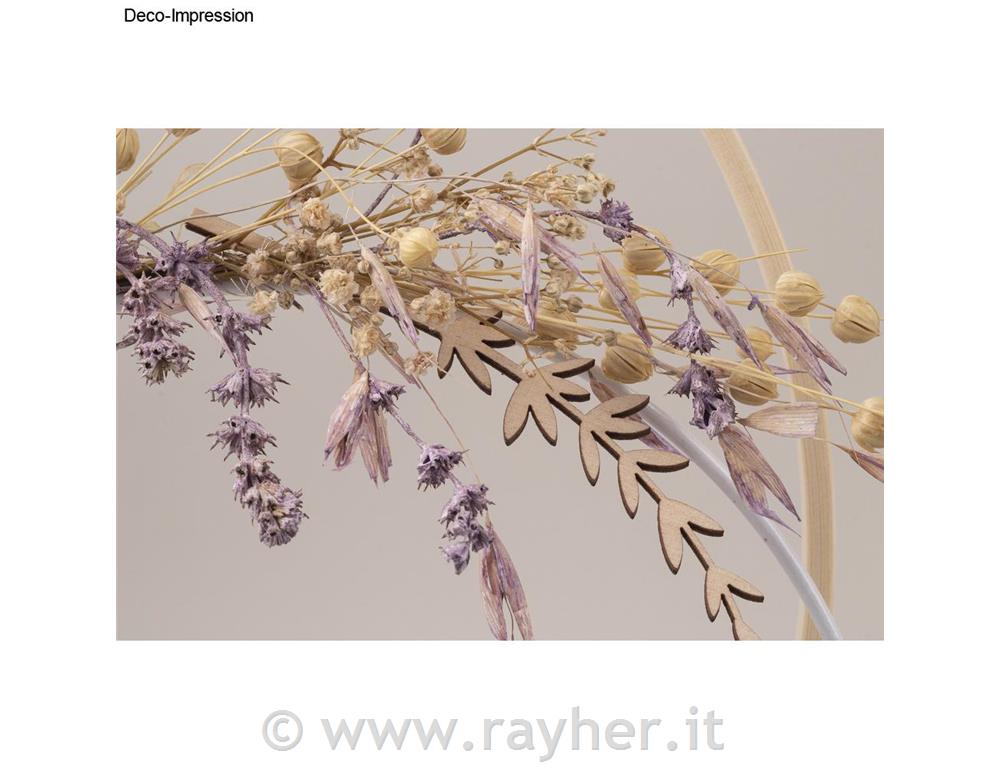 Leseni okras, Sivka, 17+20cm, set 3