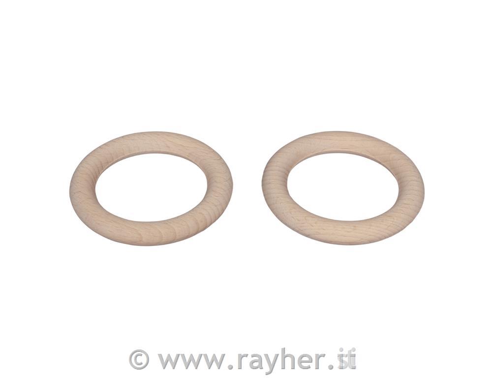 Leseni obročki 7,2 cm, set 2