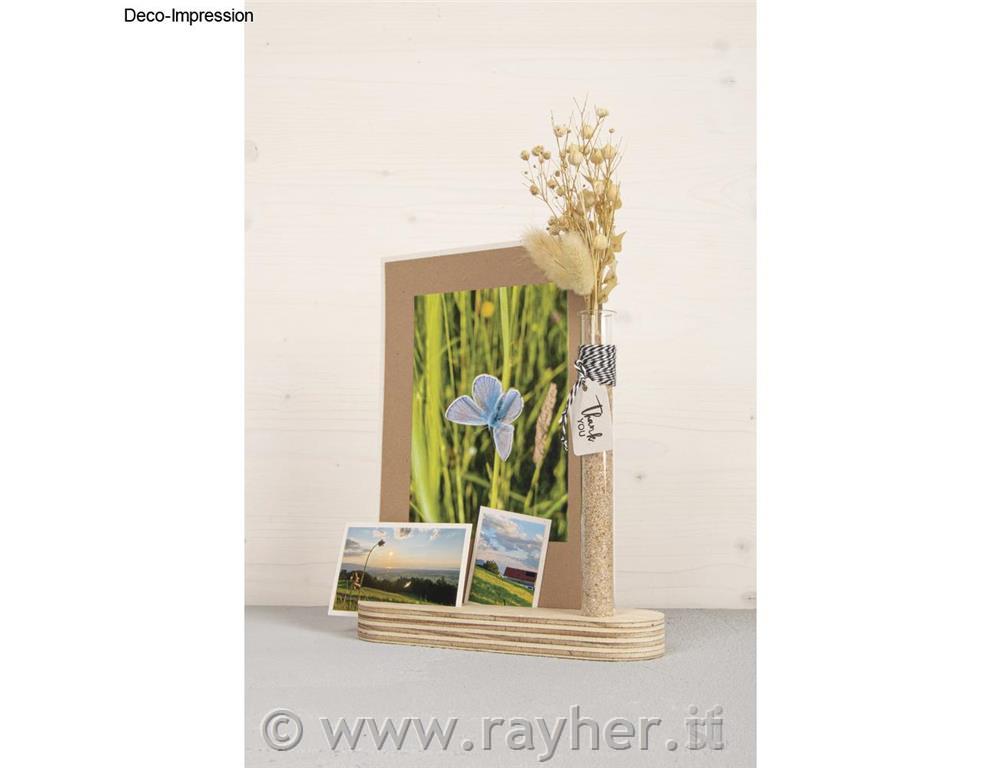 Wooden test tube rack, FSC Mix Credit, 16x5x16cm, for cards, box 1set